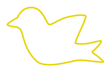 トリ形フレーム（シンプル線枠）