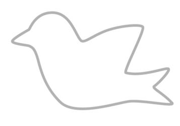 トリ形フレーム（シンプル線枠）