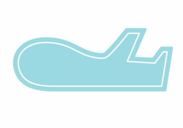 飛行機形フレーム（塗りつぶし枠）