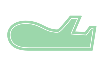 飛行機形フレーム（塗りつぶし枠）