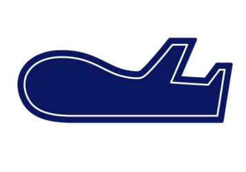 飛行機形フレーム（塗りつぶし枠）