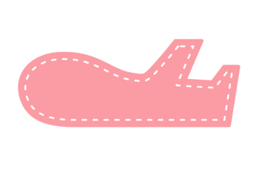 飛行機形フレーム（塗りつぶし枠）