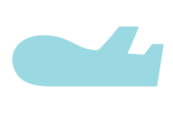 飛行機形フレーム（塗りつぶし枠）