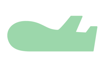 飛行機形フレーム（塗りつぶし枠）