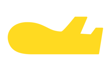 飛行機形フレーム（塗りつぶし枠）