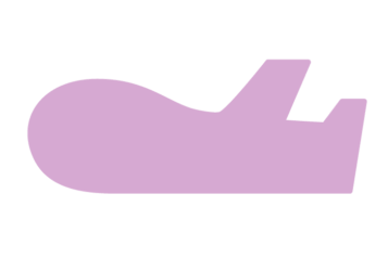 飛行機形フレーム（塗りつぶし枠）