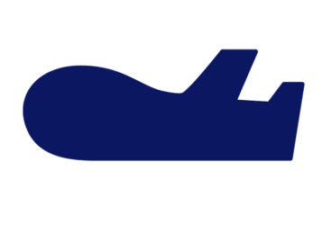 飛行機形フレーム（塗りつぶし枠）