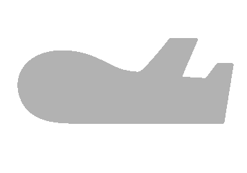 飛行機形フレーム（塗りつぶし枠）