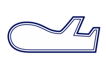 飛行機形フレーム（二重線枠）