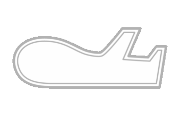 飛行機形フレーム（二重線枠）