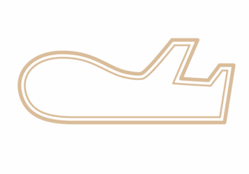 飛行機形フレーム（二重線枠）