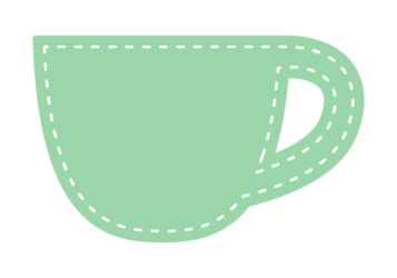 カップ形フレーム（塗りつぶし枠）