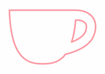 カップ形フレーム（シンプル線枠）