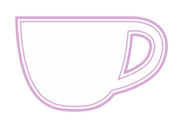 カップ形フレーム（二重線枠）