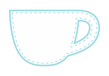 カップ形フレーム（ステッチライン枠）