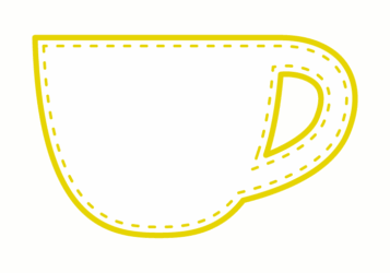 カップ形フレーム（ステッチライン枠）