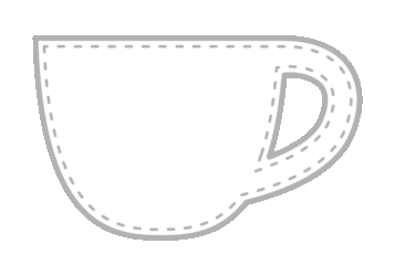 カップ形フレーム（ステッチライン枠）