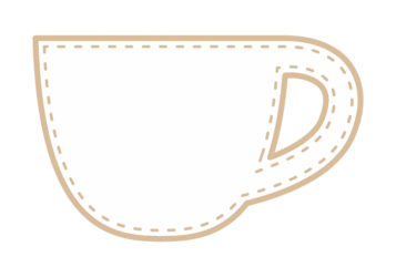 カップ形フレーム（ステッチライン枠）