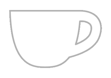 カップ形フレーム（シンプル線枠）