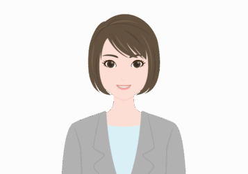 スーツ女性の髪形（ボブヘアー）
