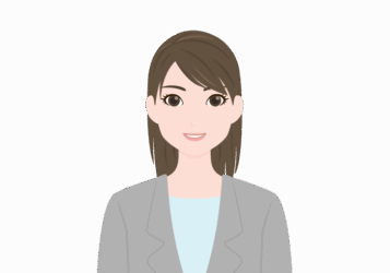 スーツ女性の髪形（ロングヘアー）
