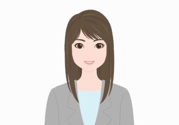 スーツ女性の髪形（ロングヘアー）