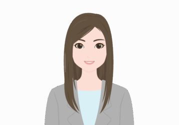 スーツ女性の髪形（ロングヘアー）