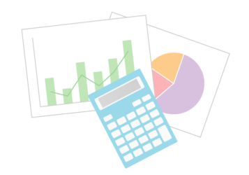 電卓と文書 電卓と文書