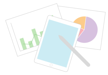 タブレットと文書 タブレットと文書